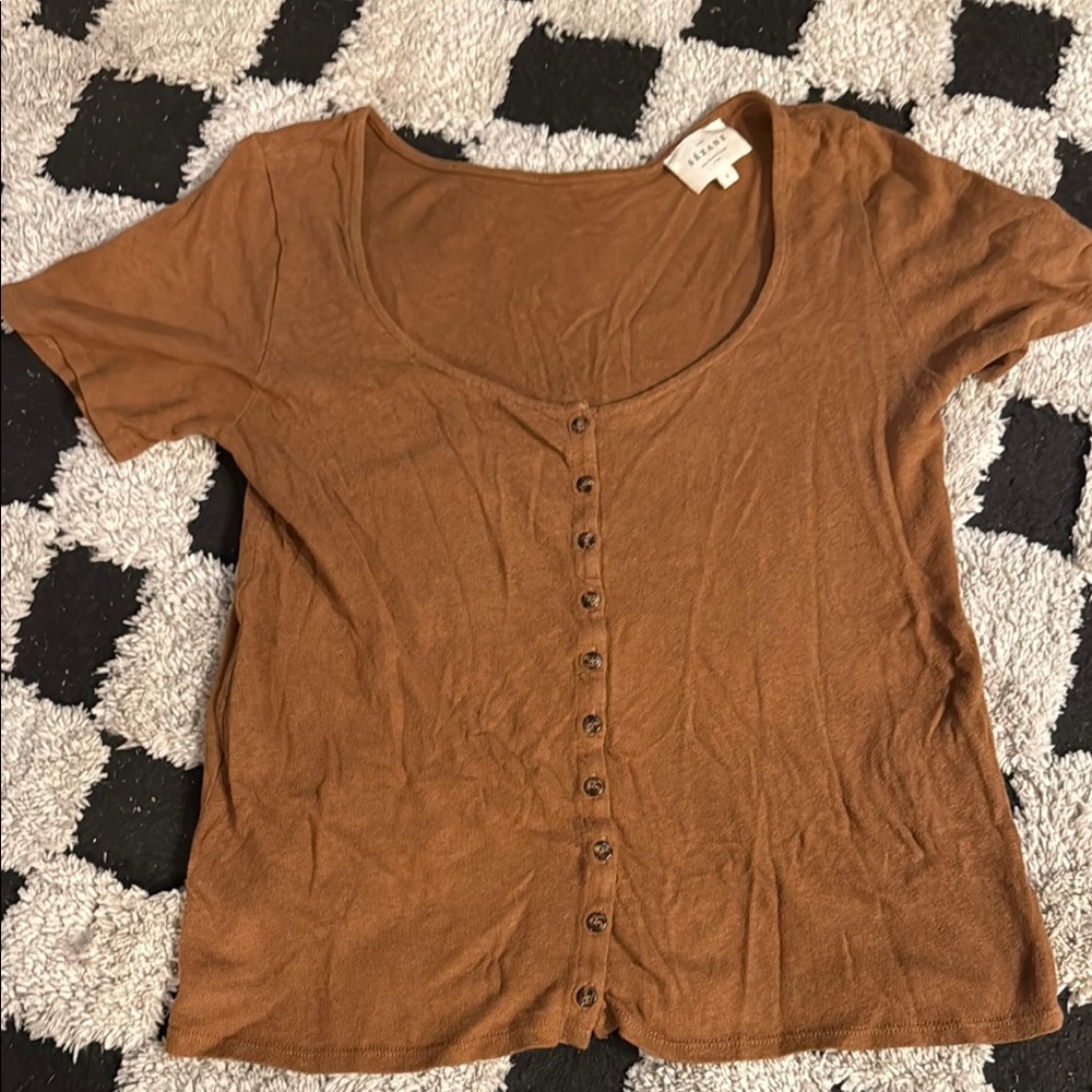 SEZANE Button-Up Women's Top